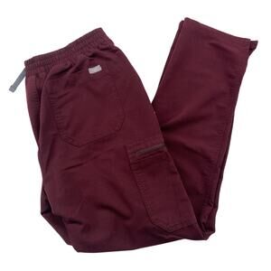 FIGS Womens Eggplant TW2000 RN# 142256 9 Pocket Scrub Pants Size Medium
